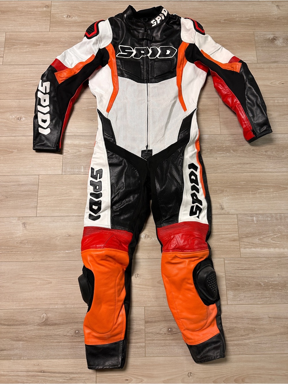 Spidi Sport Warrior Perforated Pro Leather Suit Mens Racing Bike Leather Suit L